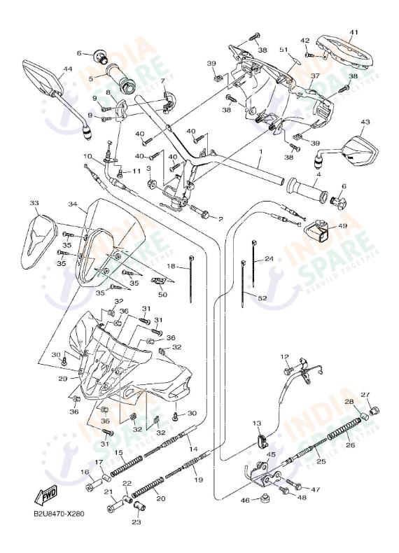 STEERING HANDLE & CABLE 2